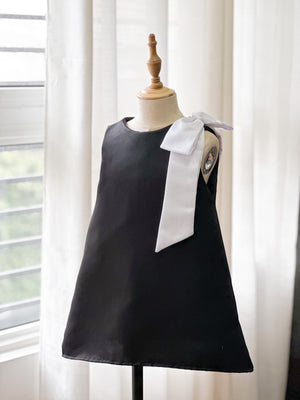 Georgia Side Bow Dress | Black