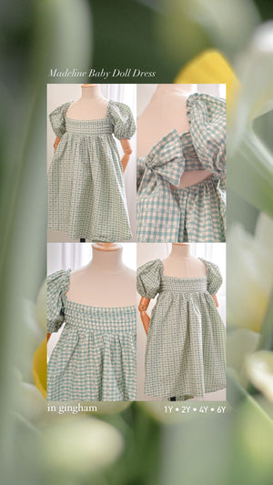 Madeline Baby Doll Dress | Gingham