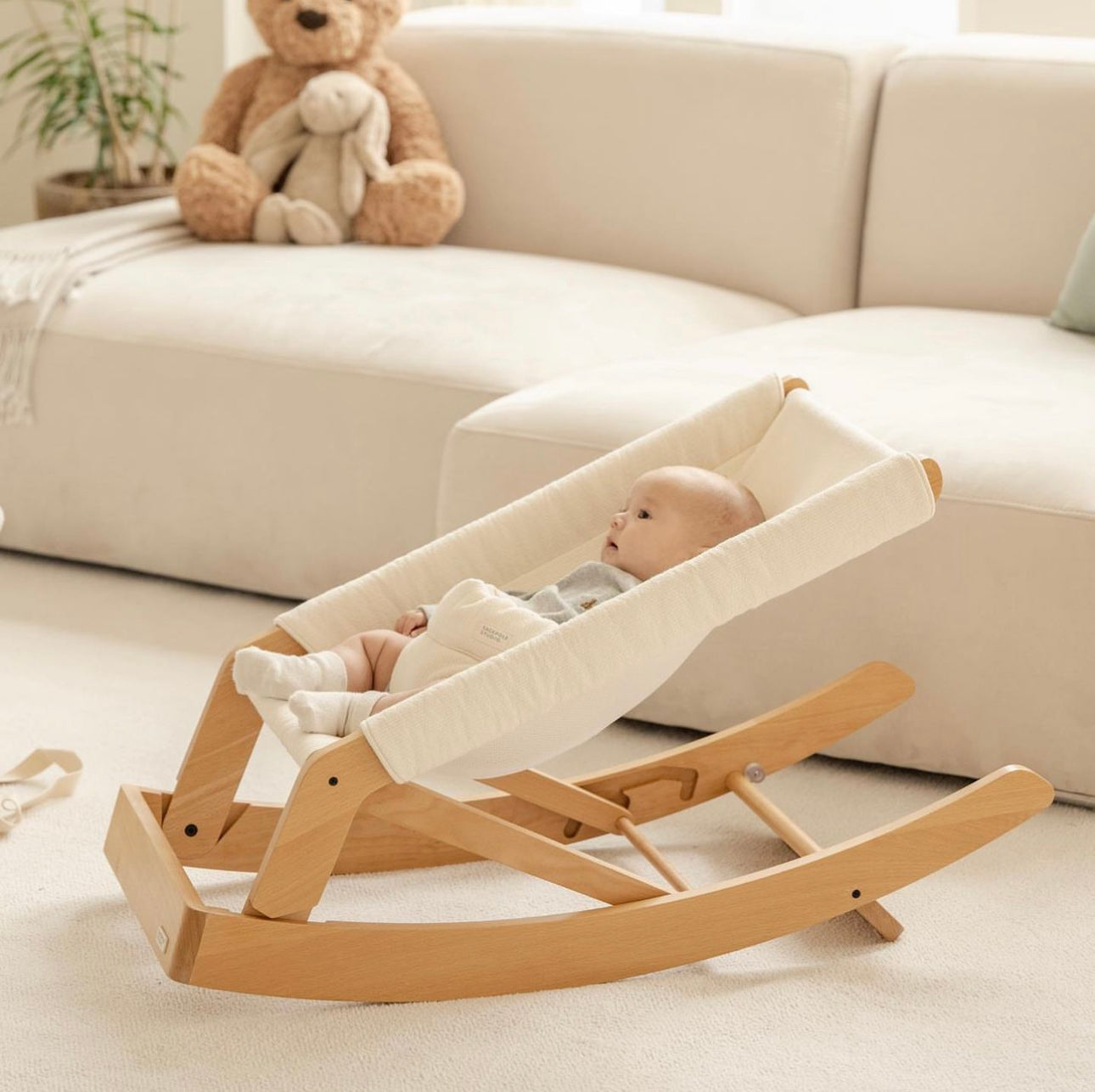 All New Sagepole Organic Wooden Bouncer