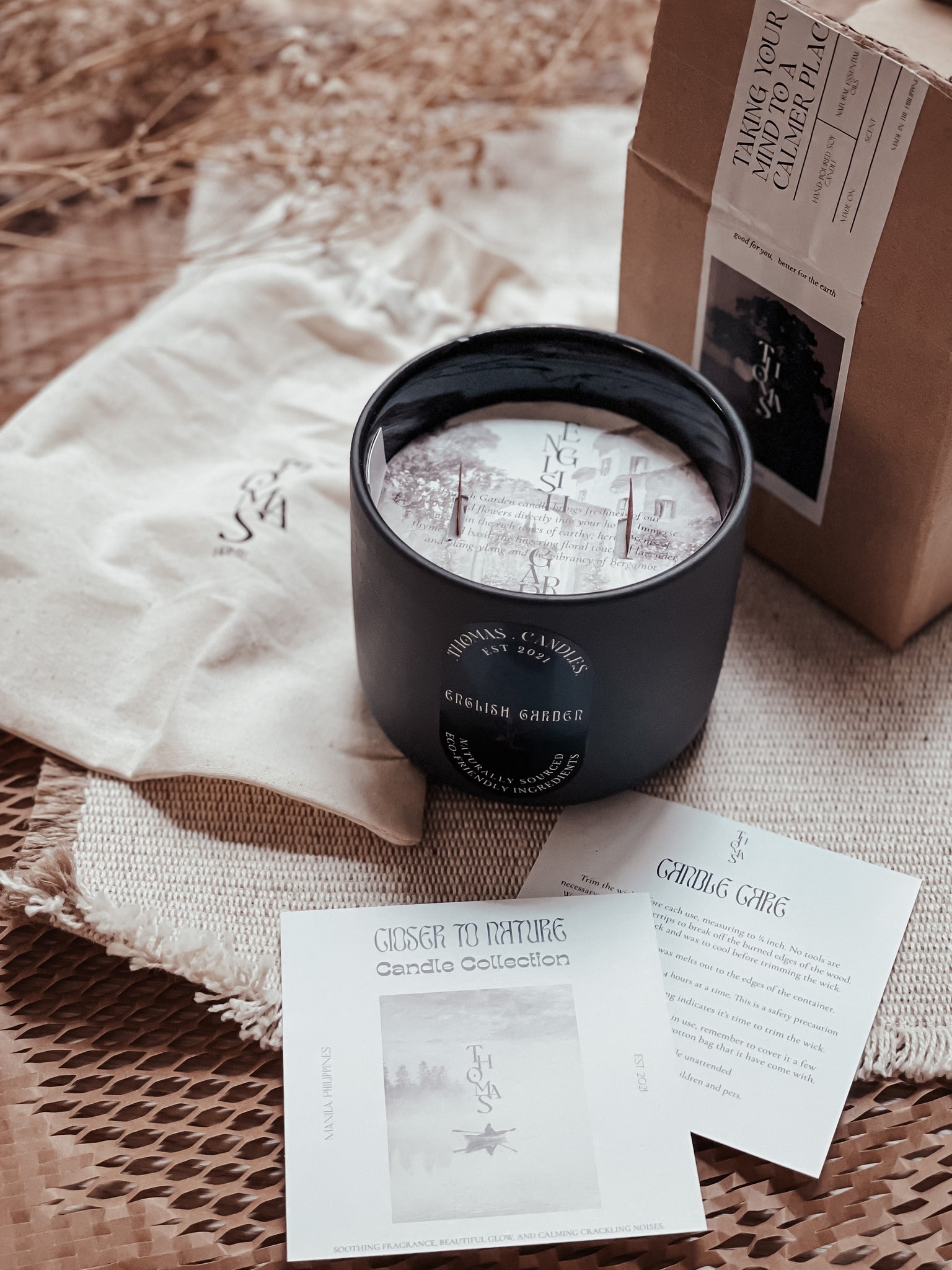 Thomas All-Natural Soy Candle | Summer Rain in Blush Ceramic Jar